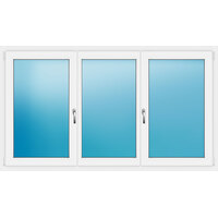 Fenster dreiflügelig 202x116 cm